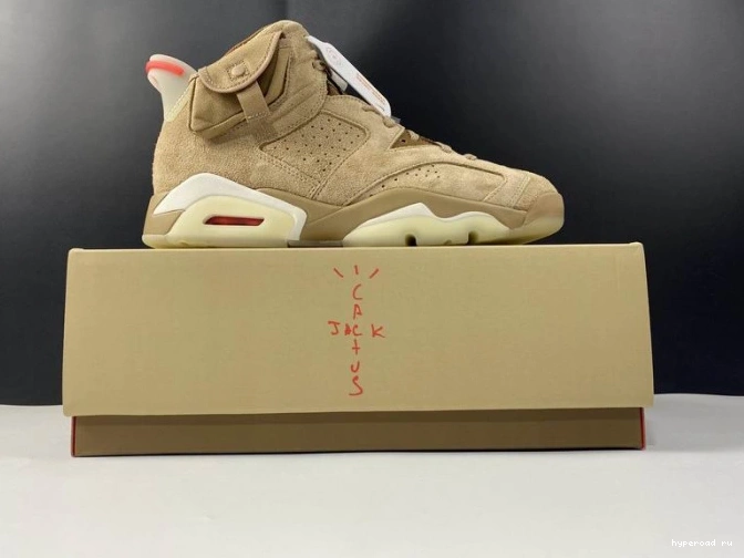 Travis 6 Jordan Scott Retro Air DH0690-200 British Khaki 0714